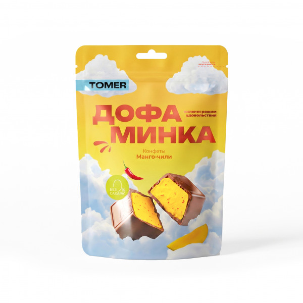 №1 Фабрика Томер   Дофаминка Конфеты Манго-Чили, 125г  в Буйнакске