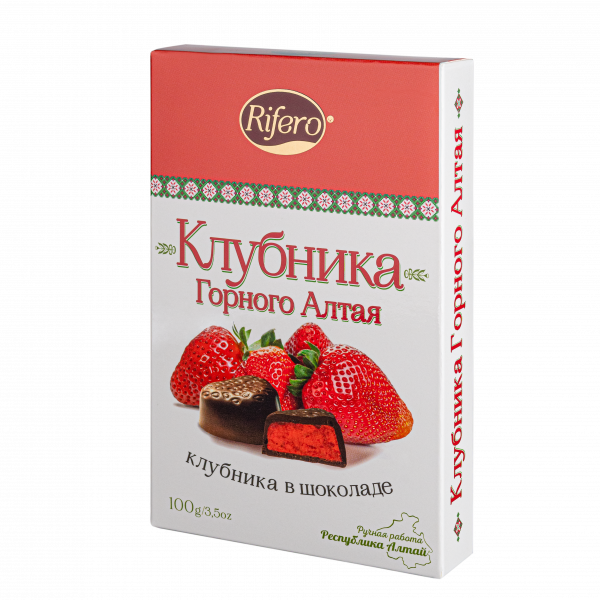 №1 Риф и ко Конфеты "КЛУБНИКА Горного Алтая" 100г        в Буйнакске