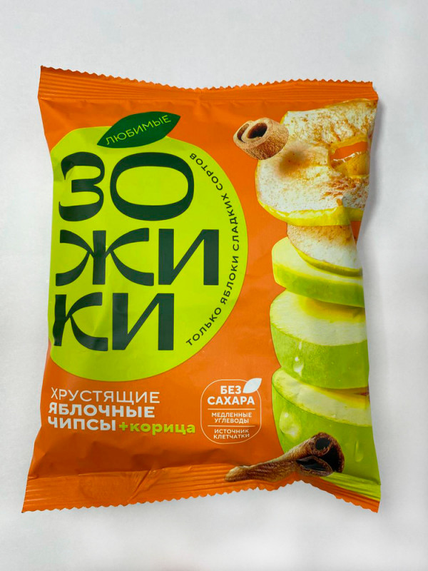 №1 Зожики Яблочные+корица чипсы, 25г  в Буйнакске