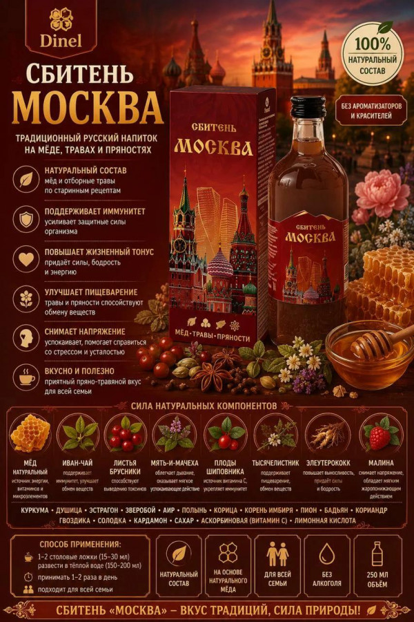 №2 Сбитень Москва, 250мл  в Буйнакске